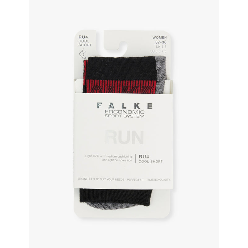 RU4 Cool Endurance Running Socks - BLACK - EUR 35-36/2-3 UK WOMEN