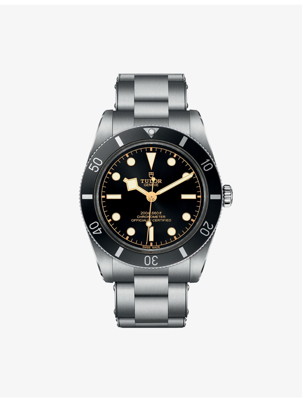 Tudor Black Bay stainless steel automatic watch 37mm - British product