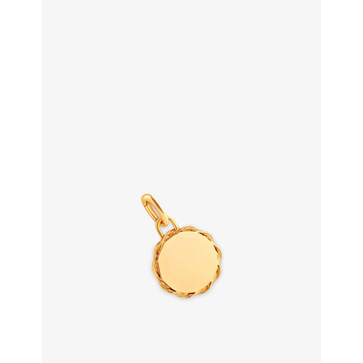 Coin Talisman Rhodium-Plated Sterling-Silver Charm - 18ctGoldPlatedSilver
