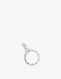 Astrid & Miyu Coin Talisman Rhodium-Plated Sterling-Silver Charm