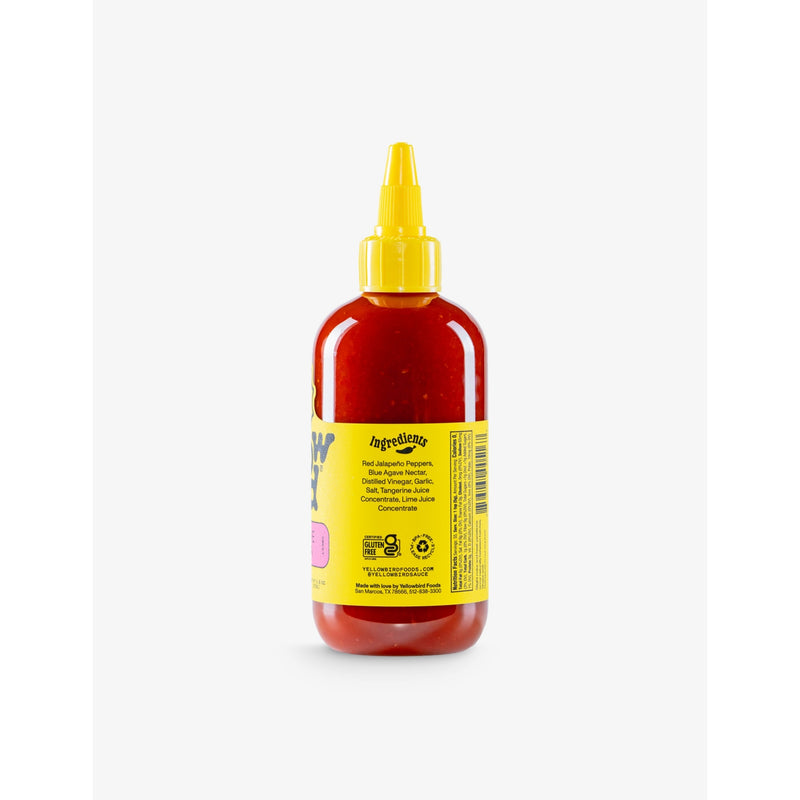 Yellowbird Blue Agave Sriracha hot sauce 278g, imported from the UK