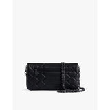 Zadig Voltaire Rock XL leather clutch bag, imported from the UK