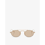 Giorgio Armani oval titanium sunglasses AR6161T, UK version