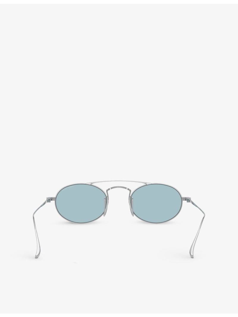 Giorgio Armani oval titanium sunglasses AR6161T, UK version
