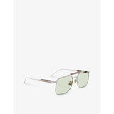 Brunello Cucinelli square-frame titanium sunglasses BC2005ST, imported from the UK