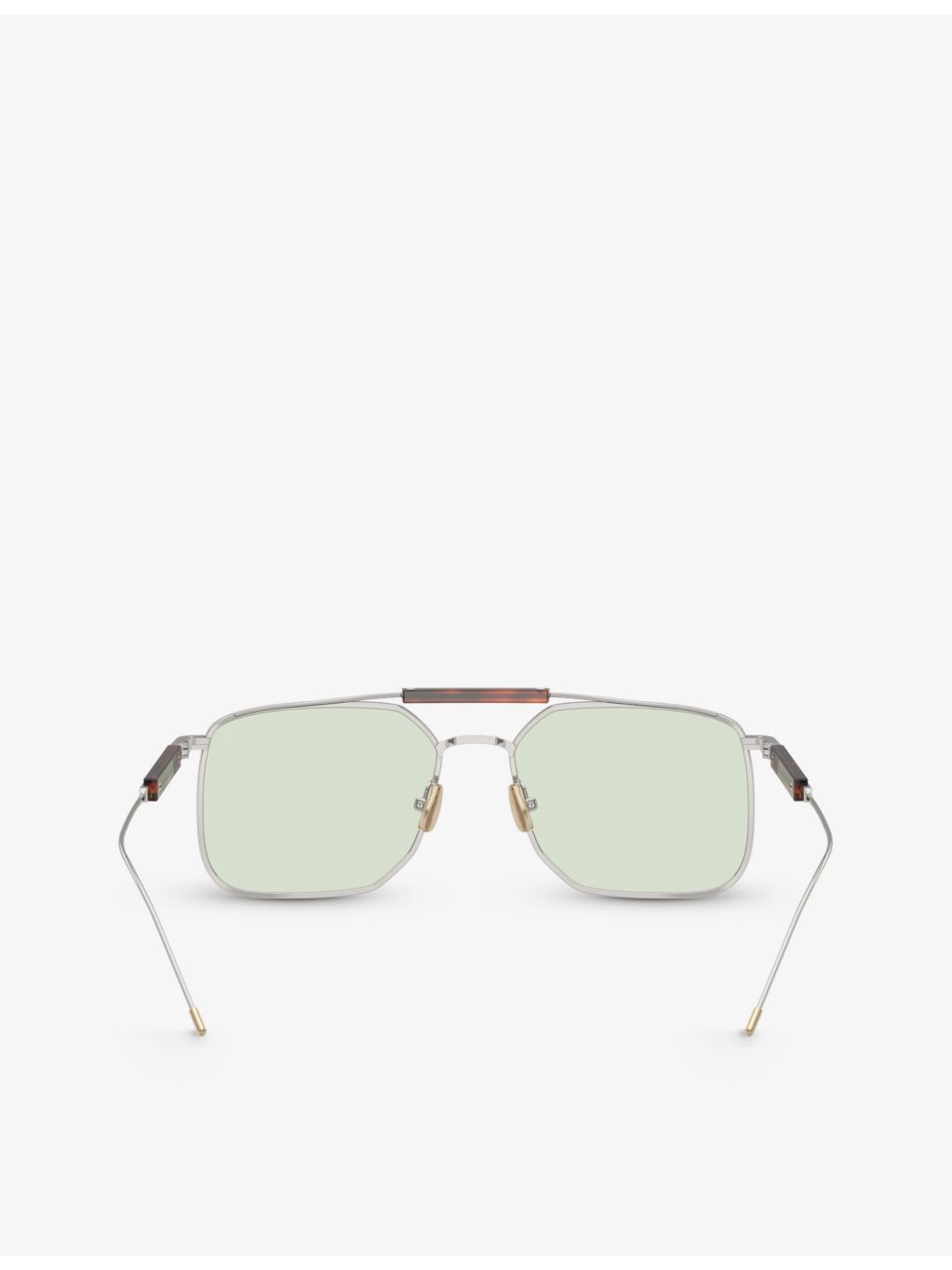 Brunello Cucinelli square-frame titanium sunglasses BC2005ST, imported from the UK