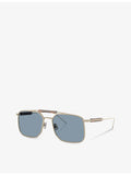 Brunello Cucinelli square-frame titanium sunglasses BC2005ST, imported from the UK