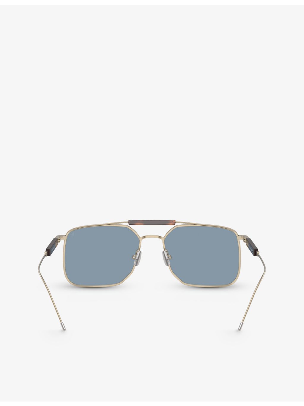 Brunello Cucinelli square-frame titanium sunglasses BC2005ST, imported from the UK