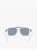 Brunello Cucinelli square-frame titanium sunglasses BC2005ST, imported from the UK