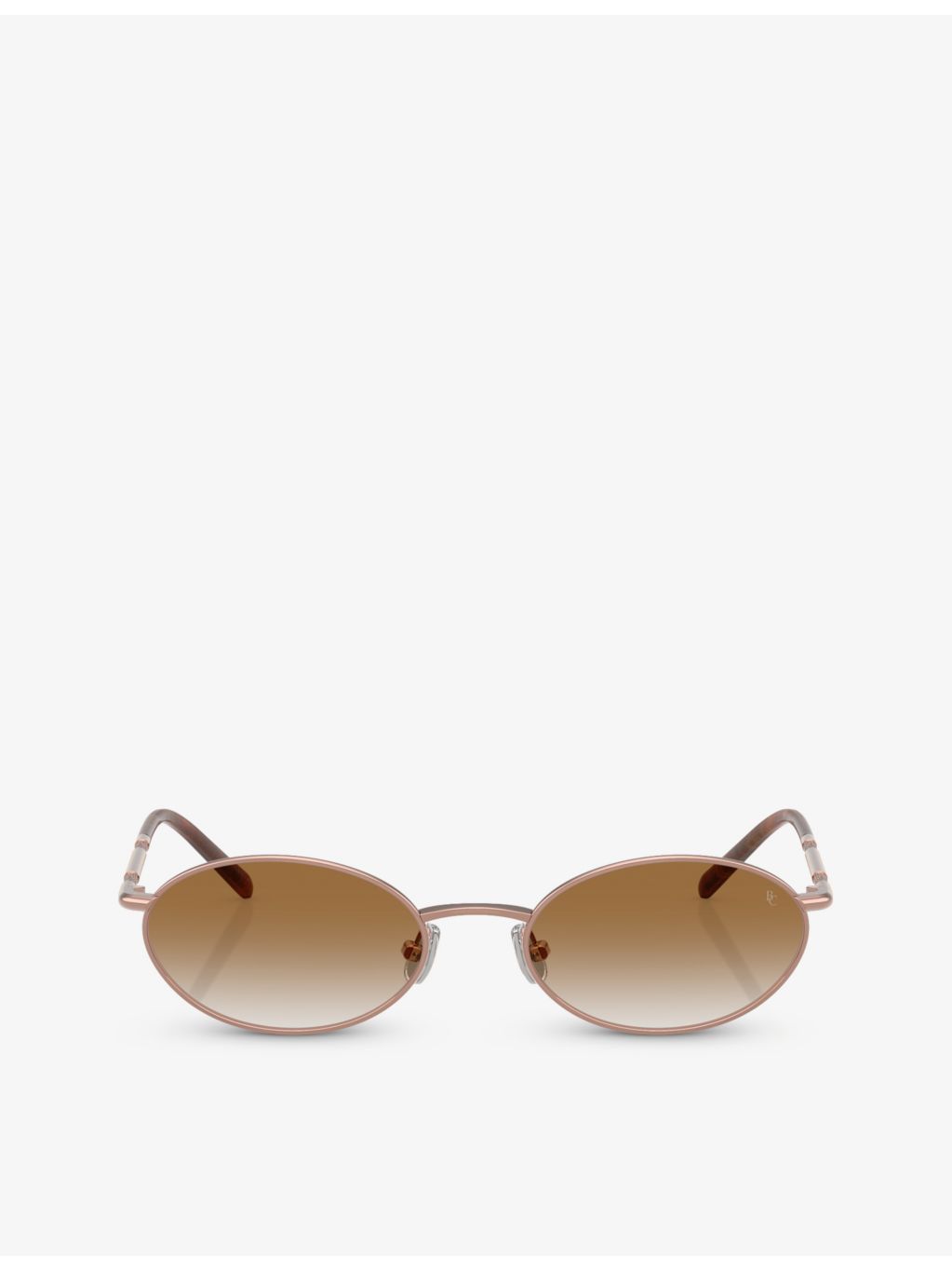 Brunello Cucinelli oval titanium sunglasses (British brand)