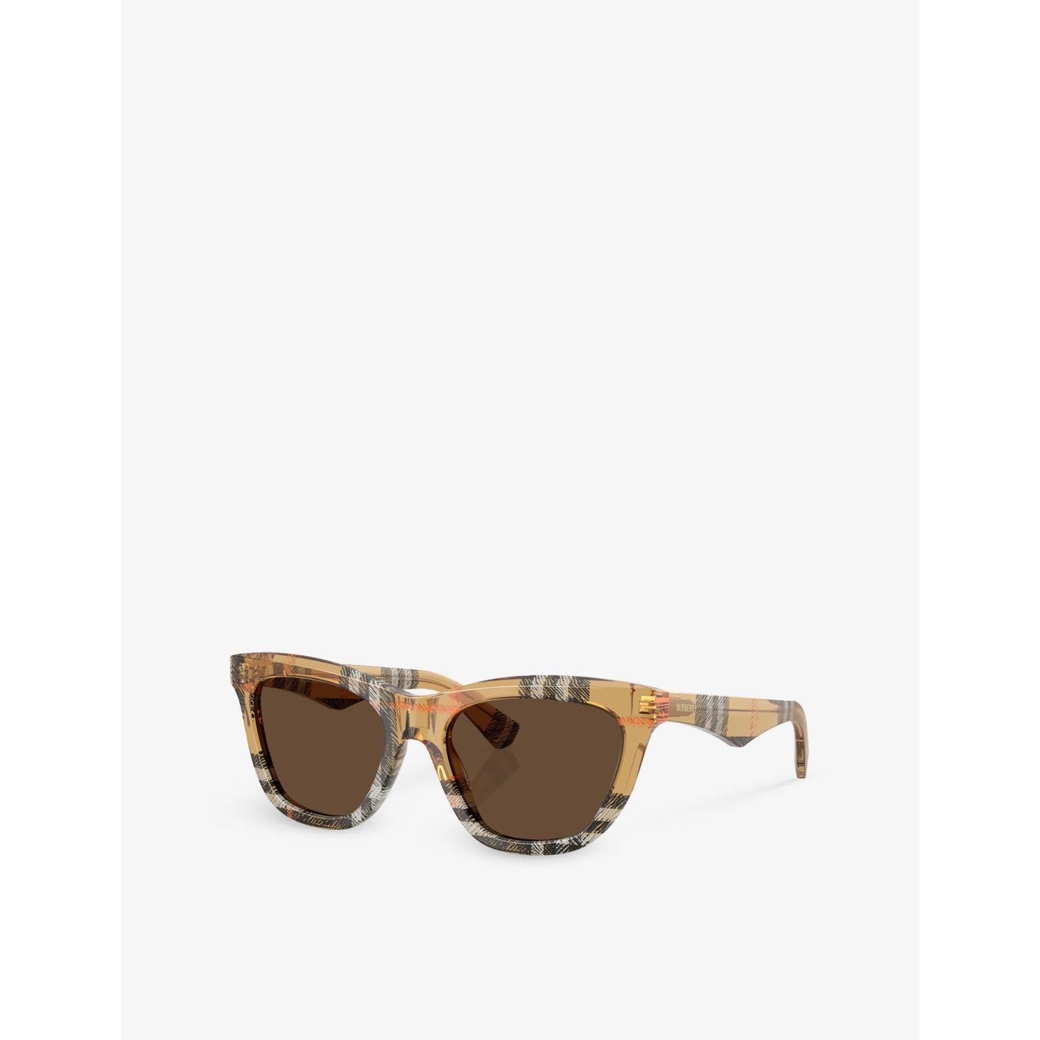 Burberry cat-eye acetate sunglasses with gold hardware BE4435 - British product
