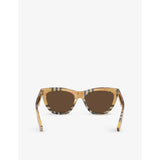 Burberry cat-eye acetate sunglasses with gold hardware BE4435 - British product