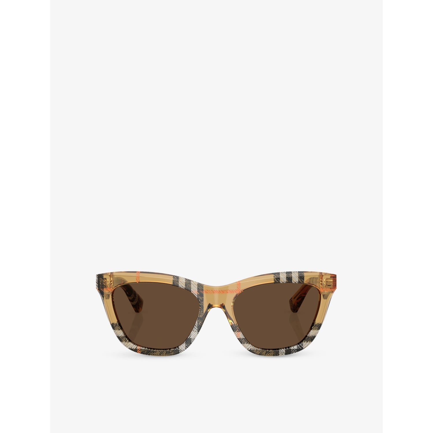 Burberry cat-eye acetate sunglasses with gold hardware BE4435 - British product