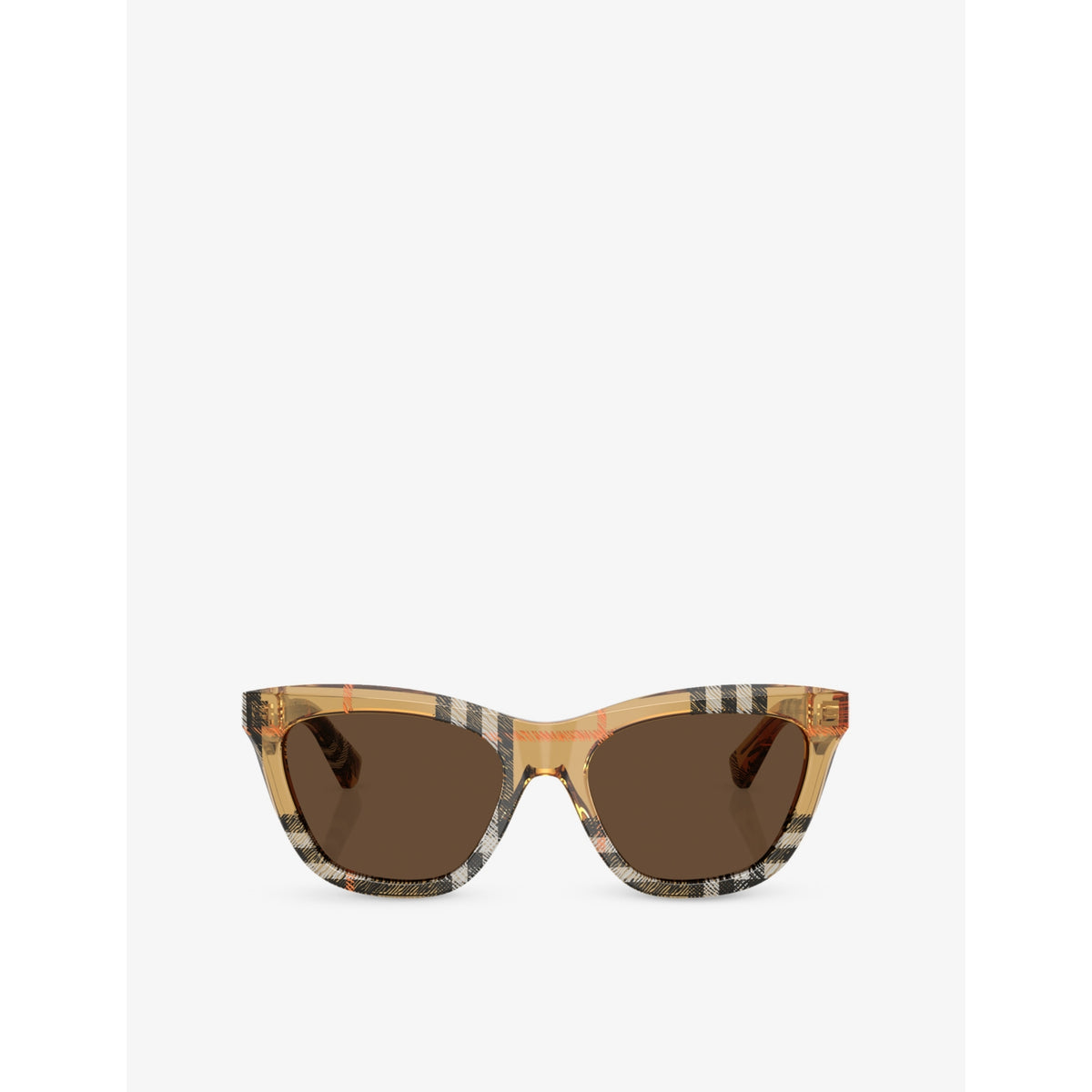 Burberry cat-eye acetate sunglasses with gold hardware BE4435 - British product