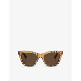 Burberry cat-eye acetate sunglasses with gold hardware BE4435 - British product