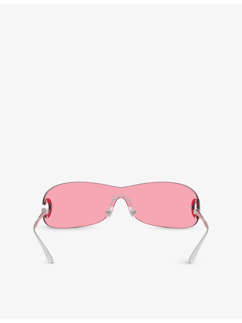 Dolce & Gabbana DG2308 shield-frame metal sunglasses, UK version