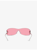 Dolce & Gabbana DG2308 shield-frame metal sunglasses, UK version