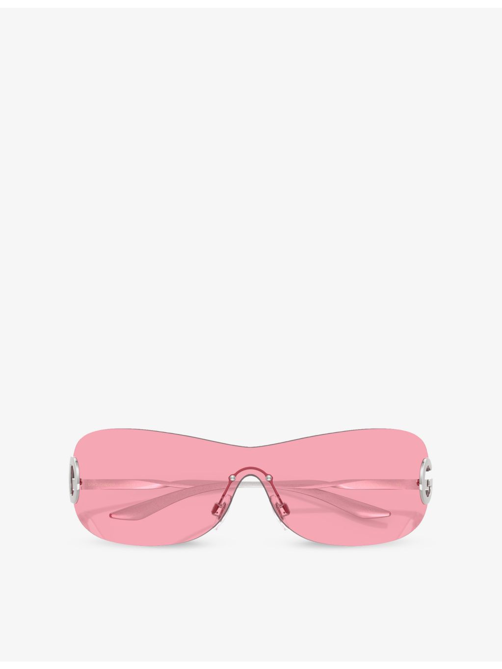 Dolce & Gabbana DG2308 shield-frame metal sunglasses, UK version