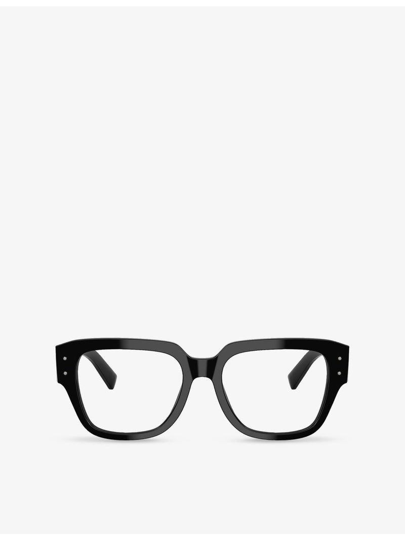 Dolce & Gabbana DG3405 square-frame acetate optical glasses, imported from the UK