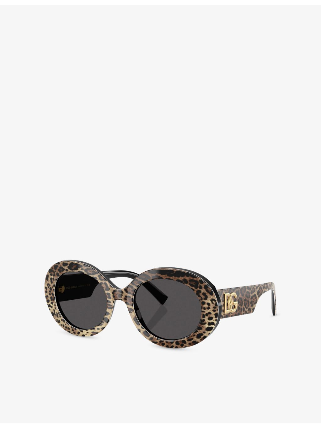 Dolce & Gabbana leopard-print acetate sunglasses, UK version