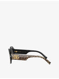 Dolce & Gabbana leopard-print acetate sunglasses, UK version