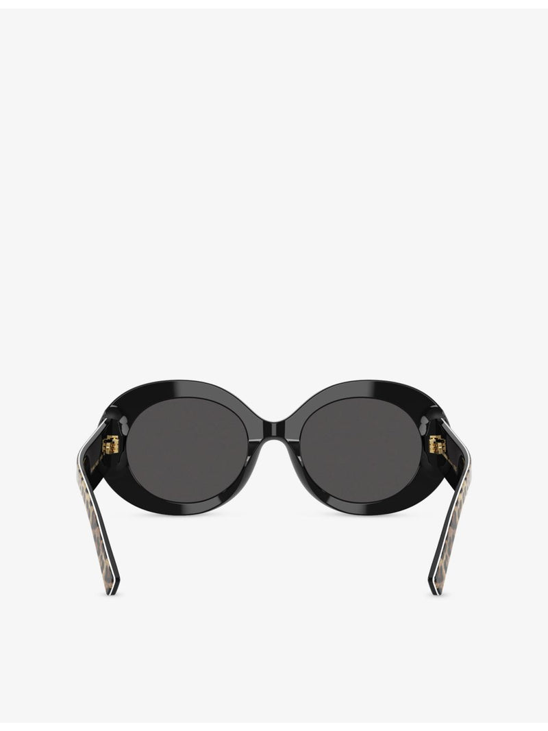 Dolce & Gabbana leopard-print acetate sunglasses, UK version