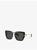 Dolce & Gabbana cat-eye acetate sunglasses DG4474, imported from the UK