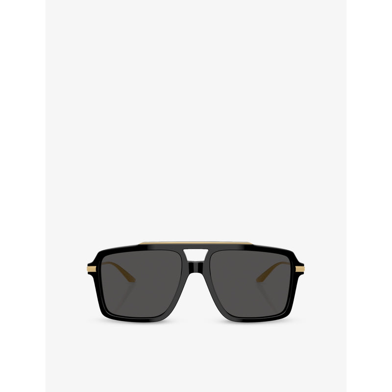 Dolce & Gabbana DG4477 pilot acetate sunglasses (British brand)