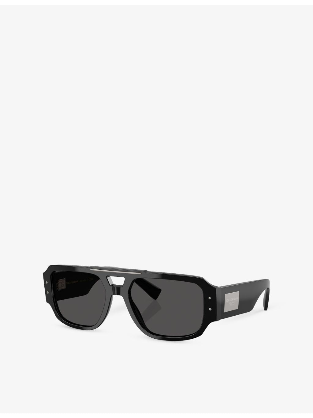 Dolce & Gabbana pilot-frame acetate sunglasses with gold hardware - British product