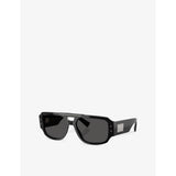 Dolce & Gabbana pilot-frame acetate sunglasses with gold hardware - British product