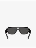 Dolce & Gabbana pilot-frame acetate sunglasses with gold hardware - British product