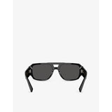 Dolce & Gabbana pilot-frame acetate sunglasses with gold hardware - British product