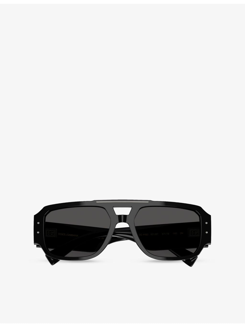 Dolce & Gabbana pilot-frame acetate sunglasses with gold hardware - British product