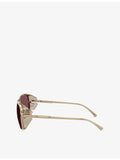 Ferrari square-frame metal sunglasses (British brand)