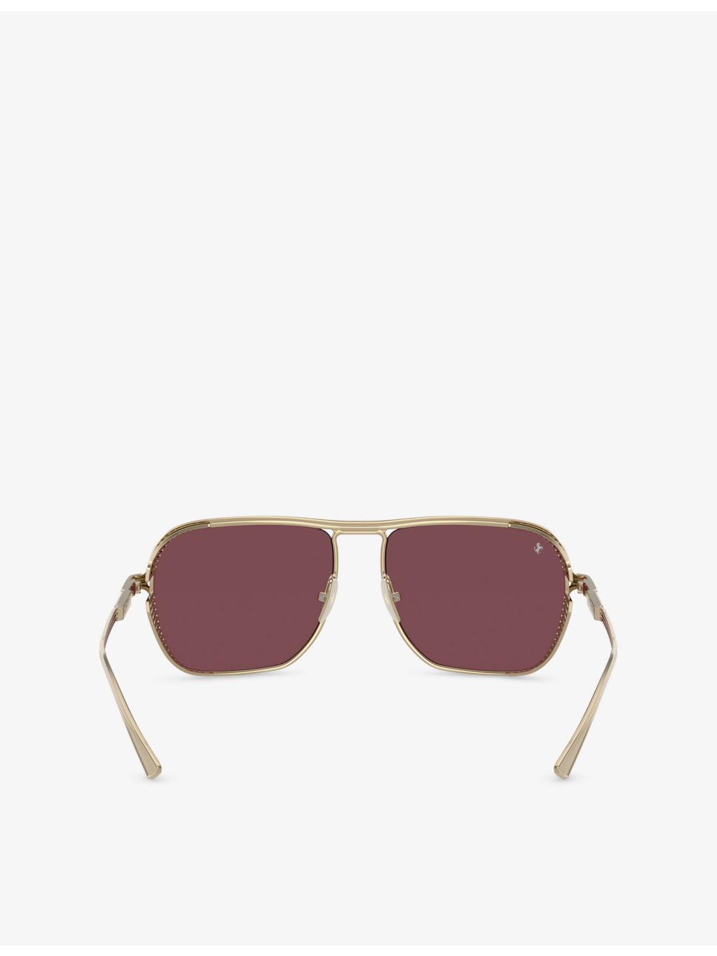 Ferrari square-frame metal sunglasses (British brand)