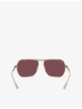 Ferrari square-frame metal sunglasses (British brand)