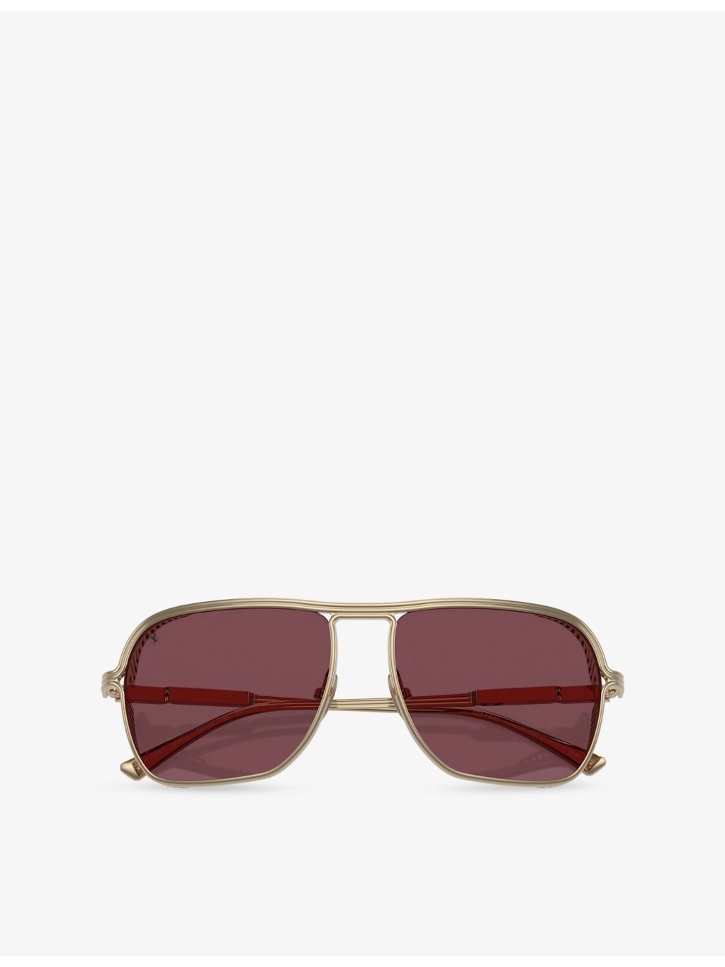 Ferrari square-frame metal sunglasses (British brand)