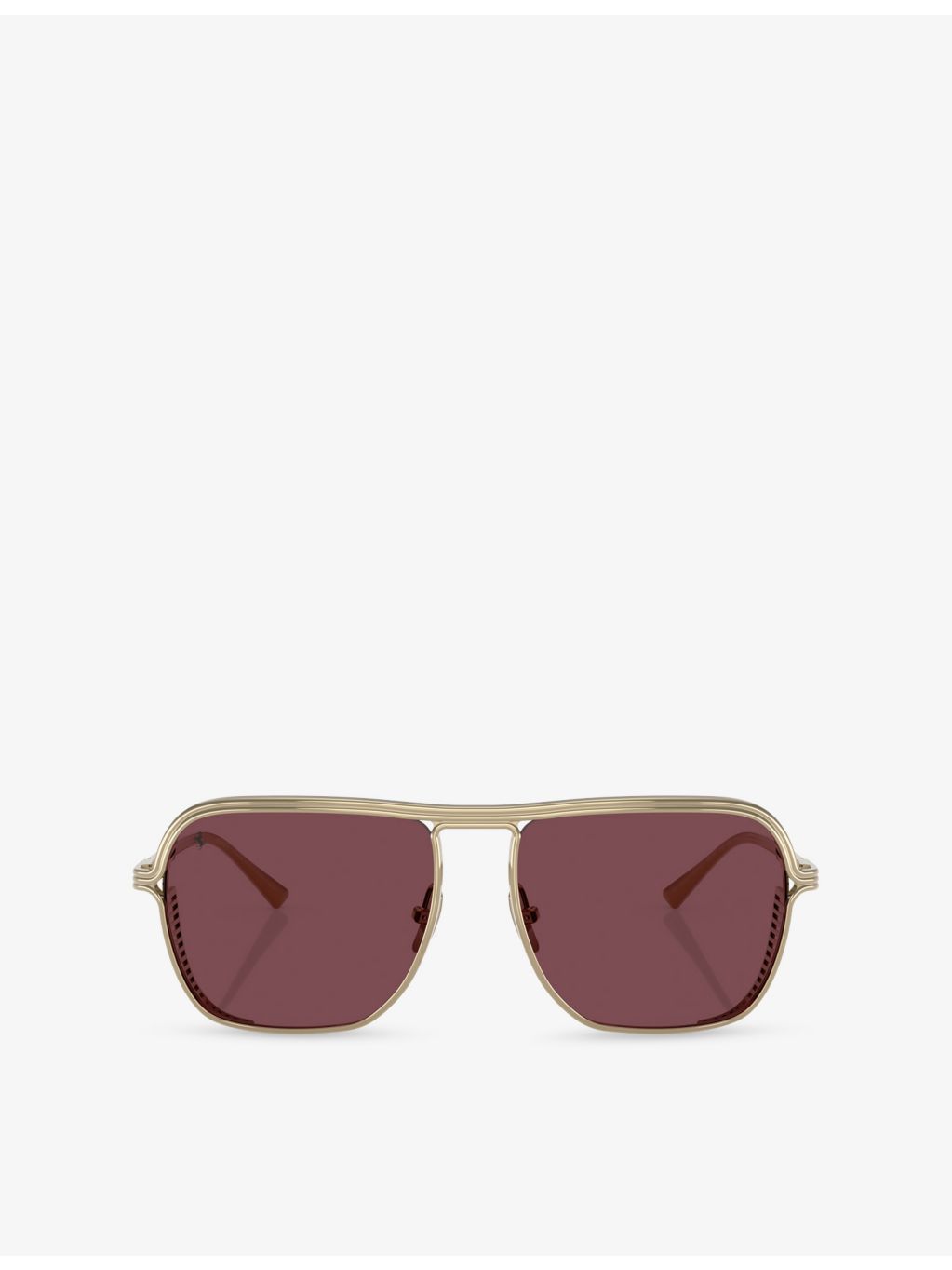 Ferrari square-frame metal sunglasses (British brand)