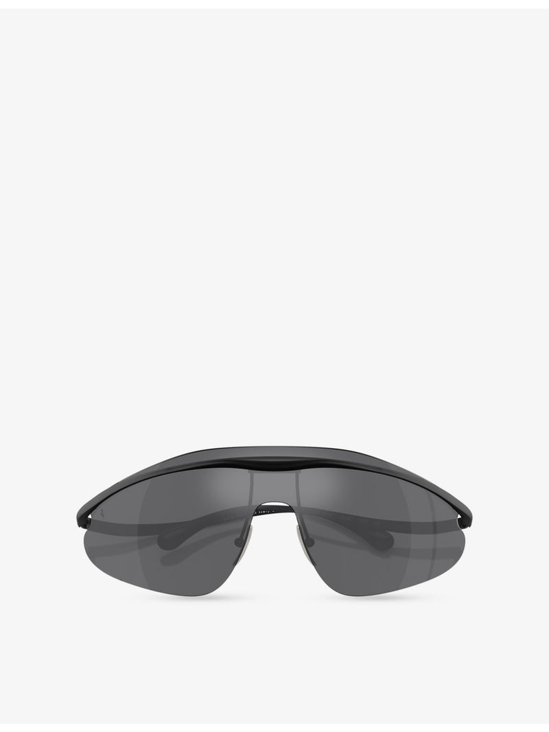 Ferrari FH1015 irregular-frame metal sunglasses, imported from the UK