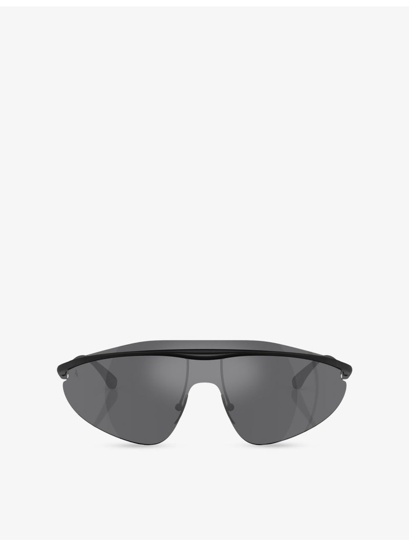 Ferrari FH1015 irregular-frame metal sunglasses, imported from the UK