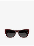 Jimmy Choo pillow-frame acetate sunglasses - British product