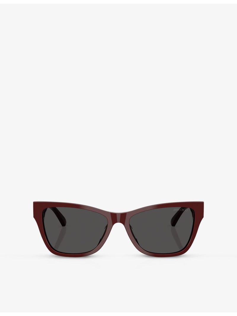 Jimmy Choo pillow-frame acetate sunglasses - British product