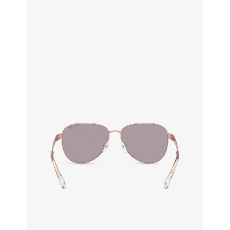 Michael Kors sunglasses pilot frame metal rose-gold - British product