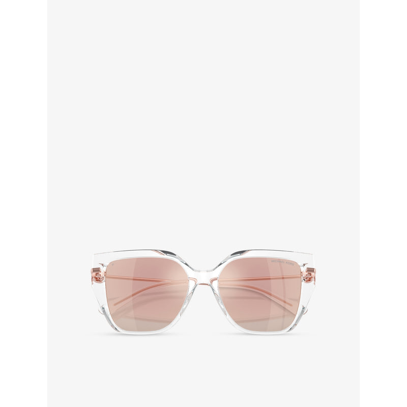 Michael Kors MK2231U square injected sunglasses with polarised lenses, UK version