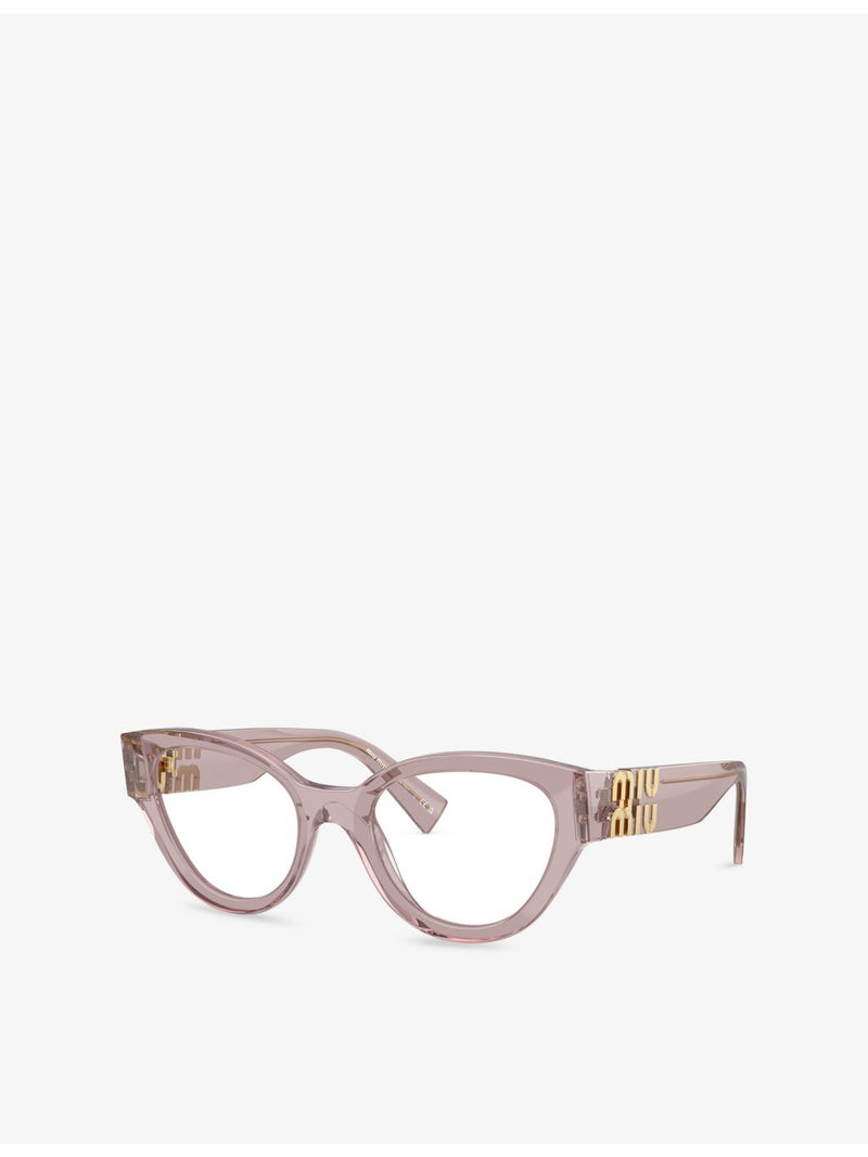 Miu Miu cat-eye acetate optical glasses clear lens - British product