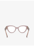 Miu Miu cat-eye acetate optical glasses clear lens - British product