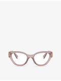 Miu Miu cat-eye acetate optical glasses clear lens - British product