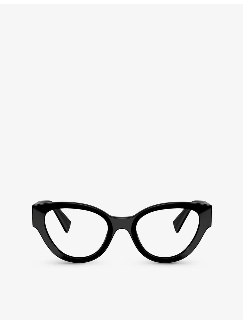 Miu Miu phantos frame acetate optical glasses, clear lenses - British product