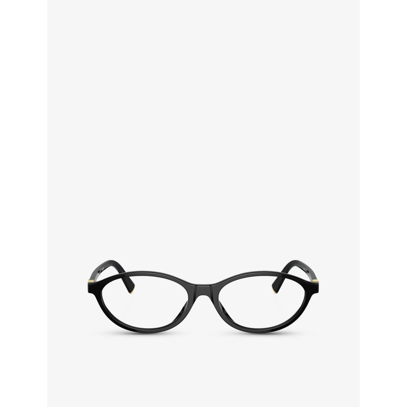 Miu Miu MU 09XV oval acetate optical glasses, imported from the UK