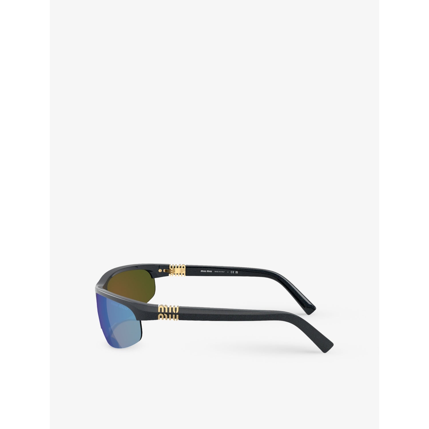 Miu Miu MU A02S oval-frame injected sunglasses - British product